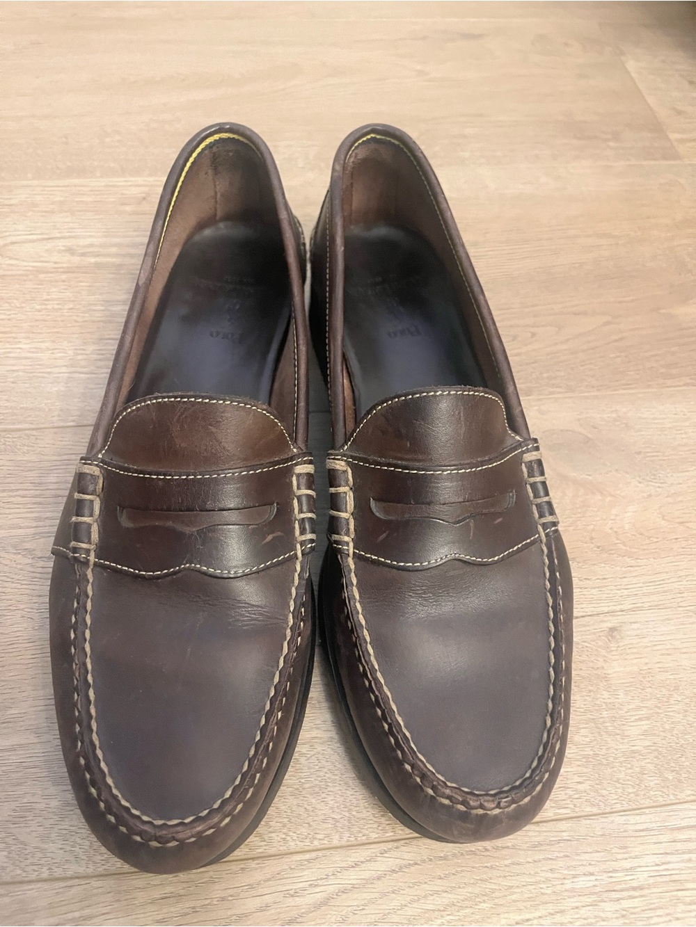 Polo by Ralph Lauren Brown Leather Penny Loafers